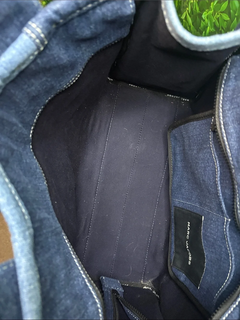 Marc Jacobs Blue Patchwork Denim Tote Bag